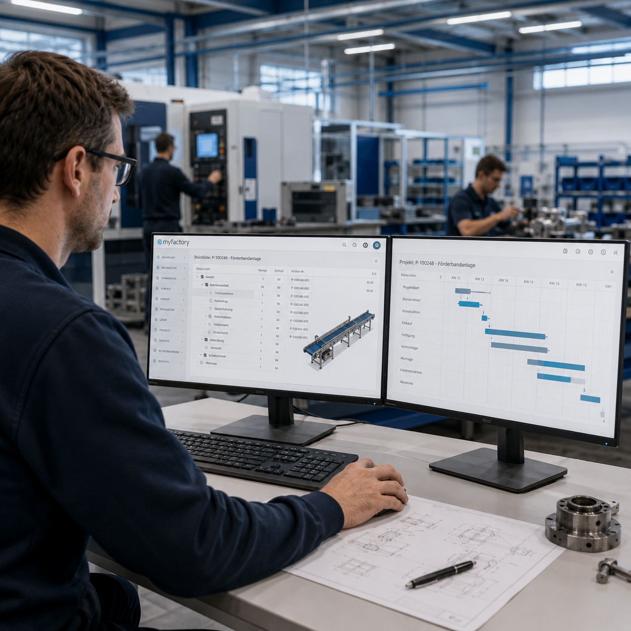 ERP für den Maschinenbau
