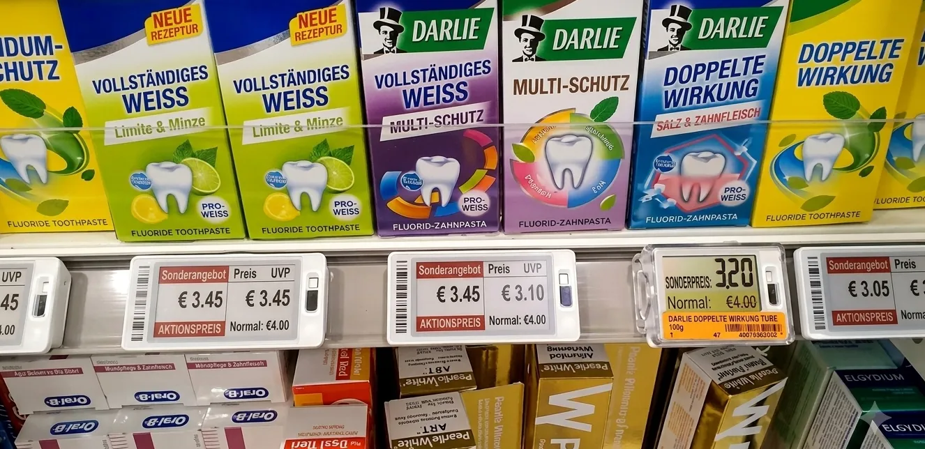 Klare Preisauszeichnung auch bei umfangreichem Sortiment.