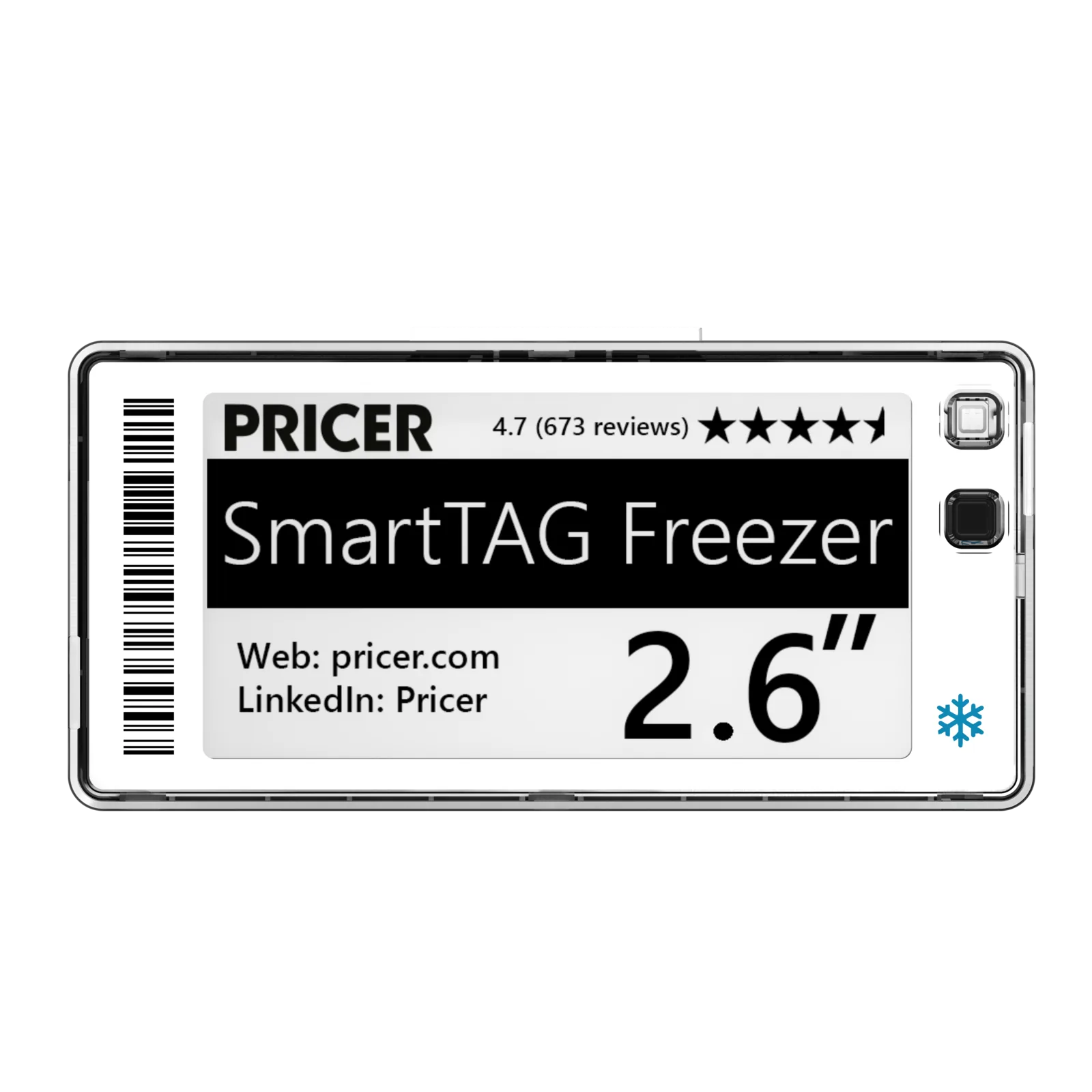 SmartTAG Power M 2.6 FREEZER, Closed Front, White